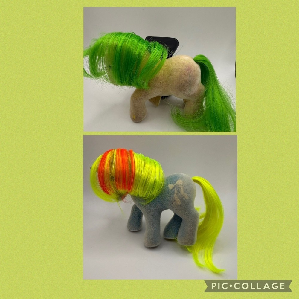 Vintage My Little Pony MLP So Soft Magic Star Lot Flocked Ponies